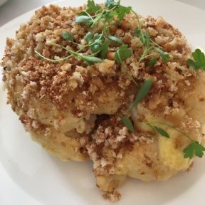 Gluten-free cauliflower from The Belvedere at The Peninsula Beverly Hills